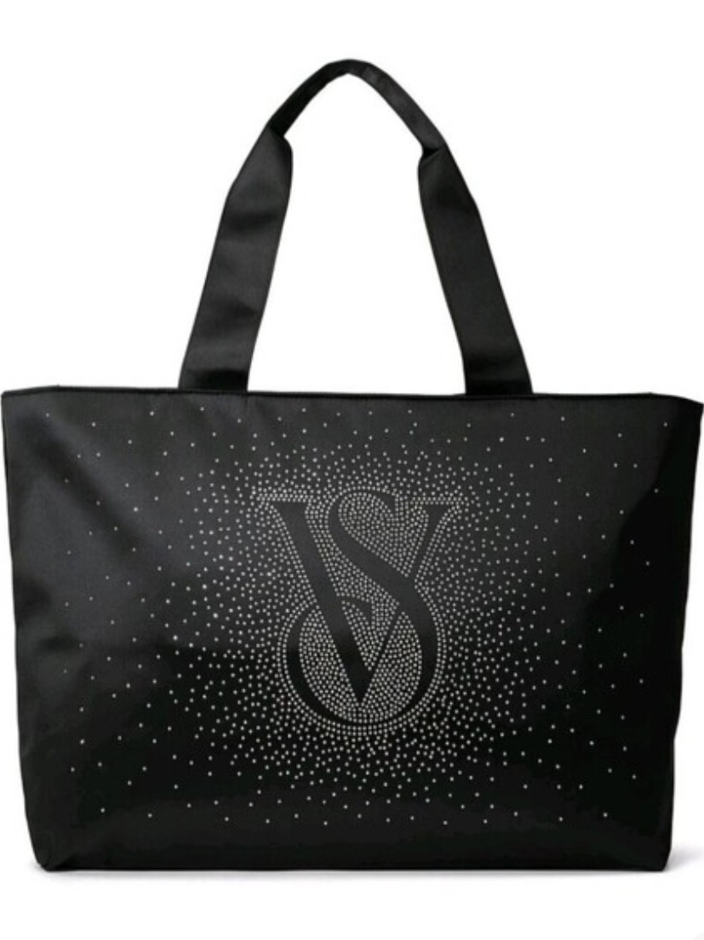 Victoria's Secret Black Crystal-Embellished Tote